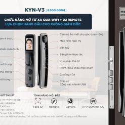 02 Khóa thông minh Face ID nhận diện khôn mặt - KEINO KYN-V3